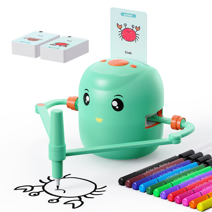 CYJIBE Kids Drawing Robot with Flashcards & Markers