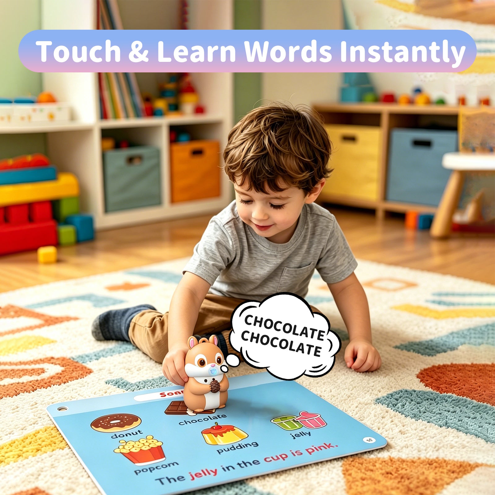 CYJBE Squirrel Talking Flash Cards