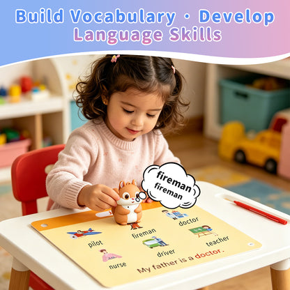 Kids Squirrel Reading Pen & Flashcard Learning Toy