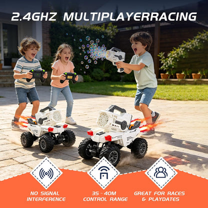 RC Bubble Car with Detachable Blaster