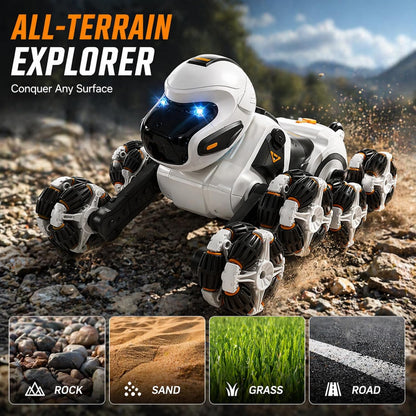 8WD RC Stunt Car with 360° Rotation, Spray & LED